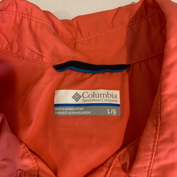 Columbia Shirt Womens L Large Nectarine Silver Ridge 2.0 Short Sleeve Button Up - Picture 9 of 12